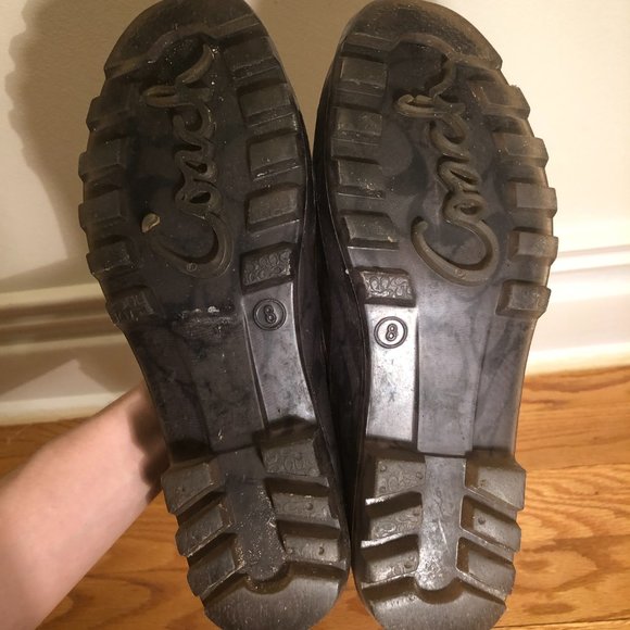 Coach Monogrammed Clear Grey Rainboots - Picture 7 of 14